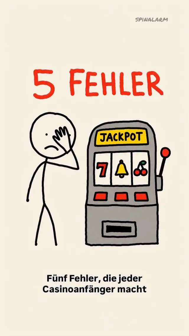 5 Fehler, die jeder Casino-Anfänger macht ❌ Nummer 4 hast du garantiert schon gemacht. Welcher war’s