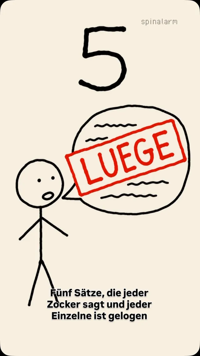 5 Sätze, die jeder Zocker sagt — und alle gelogen. 🗣️ Welchen hast du schon gesagt? Nummer in die K